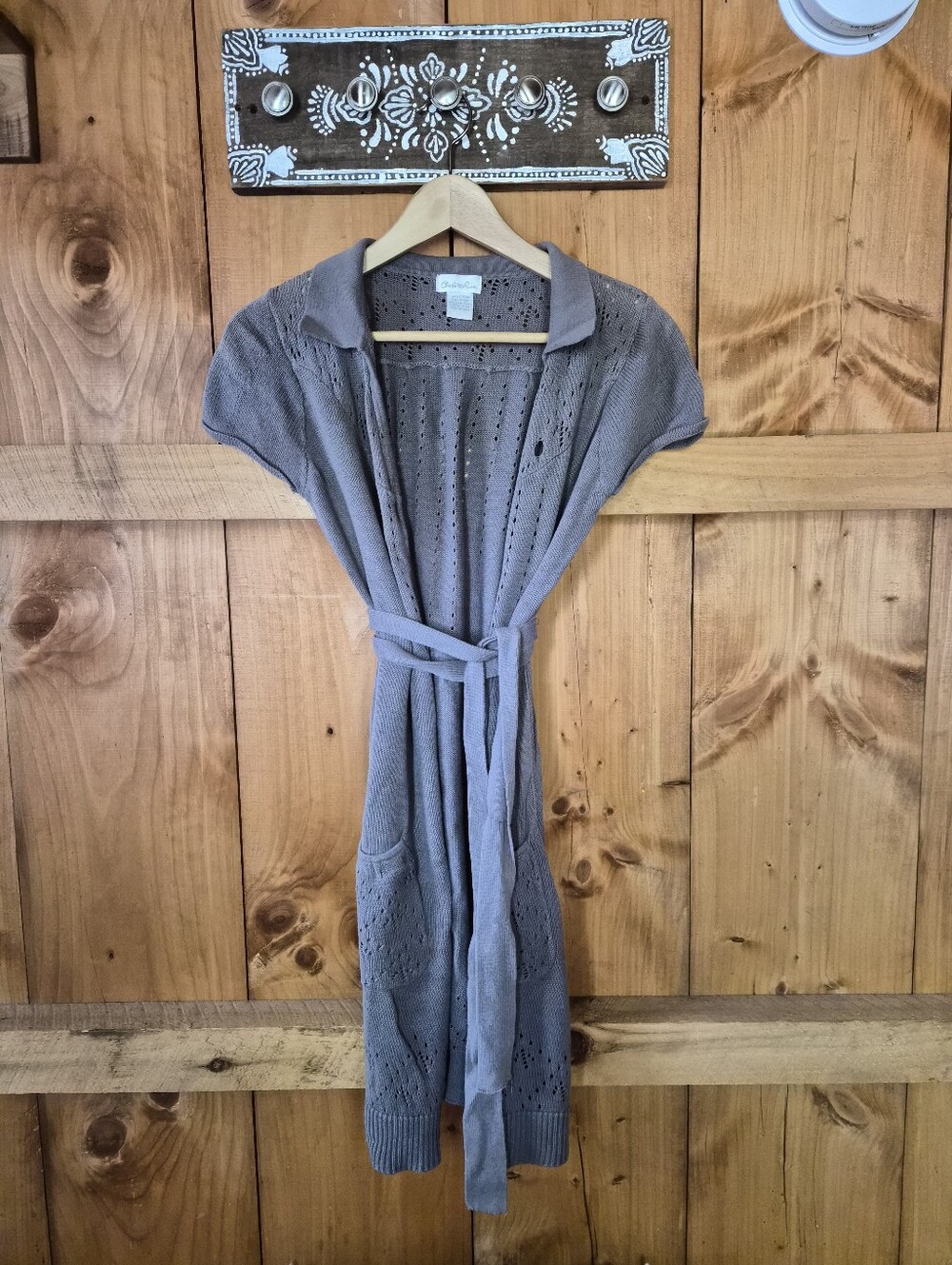 Vintage Charlotte Russe 100% Cotton Knitted Belted Dress